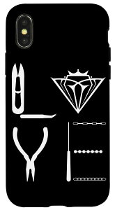 iPhone X/XS Love Jeweler Outfit Jewelry ElWG[ X}zP[X