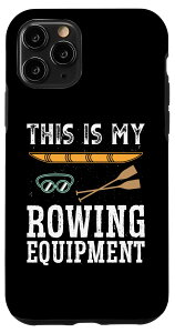 iPhone 11 Pro ローイング&クルー装備 スカルリングアクセサリー メンズ カヤッカー スマホケース