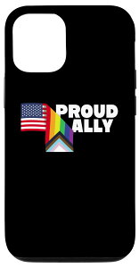 iPhone 13 Pro Proud Ally and Proud Patriot USA Flag LGBT Gay Lesbian Trans X}zP[X