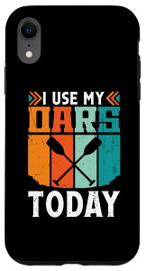 iPhone XR 男性用スカルリングアクセサリー。今日はボートを漕いで私のオールを使っています。 スマホケース