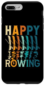 iPhone 7 Plus/8 Plus スカリングアクセサリー 男性用 ハッピーローイング&カヤッカー スマホケース