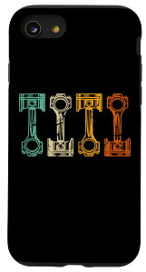 iPhone SE (2020) / 7 / 8 レトロな自動車整備士のビンテージチューナー スマホケース