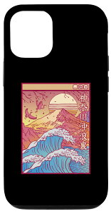 iPhone 12/12 Pro Great Art Wave Vaporwave ���w �X�}�z�P�[�X