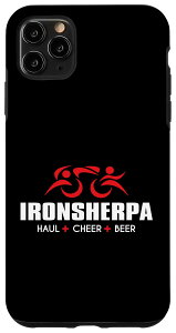 iPhone 11 Pro Max IRONSHERPA Tri Sherpa Triathlon Triathlete Haul Cheer Beer �X�}�z�P�[�X