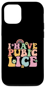 iPhone 14 Ironic Pubic Lice Rainbow Humor Apparel X}zP[X
