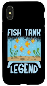 iPhone X/XS Fish Tank WFh ANAE L[p[ ނƎ X}zP[X
