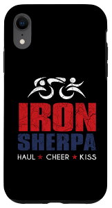 iPhone XR IRON SHERPA Triathlete Triathlon Inspired - Haul Cheer Kiss �X�}�z�P�[�X