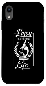 iPhone XR 顕微鏡 微生物研究所生物科学 スマホケース