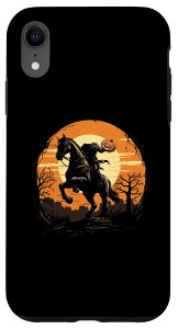 iPhone XR Halloween Scary Pumpkin Headless Horseman Halloween Costume �X�}�z�P�[�X