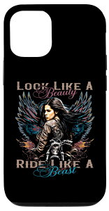 iPhone 12/12 Pro �o�C�J�[�K�[�� �N���V�b�N �I�[�g�o�C Look Like A Beauty Ride Like A �X�}�z�P�[�X