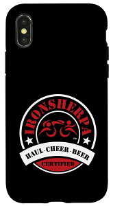 iPhone X/XS Certified IRON SHERPA Triathlon Triathlete - Haul Cheer Beer �X�}�z�P�[�X