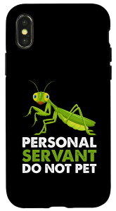 iPhone X/XS Mantis Owner �G���N���[�W�� �t�[�h�R�X�`���[�� �J�}�L�����C�u �X�}�z�P�[�X
