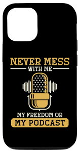 iPhone 14 Podcast Mic True Crime �|�b�h�L���X�e�B���O �w�b�h�z�� �|�b�h�L���X�^�[ �X�}�z�P�[�X