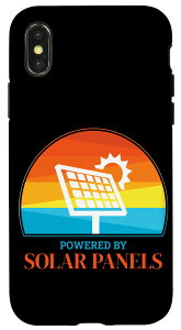 iPhone X/XS Powered By Solarpanelsi�\�[���[�p���[�\�[���[�p�l���G�R�G�l���M�[ �X�}�z�P�[�X