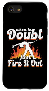 iPhone SE (2020) / 7 / 8 Fire Baton ���邭�邭��A�N�Z�T���[ �}�W�����b�g �o�g���g�����[ �X�}�z�P�[�X