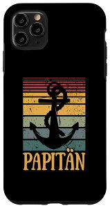 iPhone 11 Pro Max Papitan | Papa und Kapitan lustiges Anker Vater Design Daddy X}zP[X