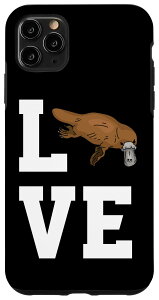 iPhone 11 Pro Max Love Platypus �ߑ� �������D�� �J���m �X�}�z�P�[�X