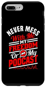 iPhone 7 Plus/8 Plus Podcast Mic True Crime �|�b�h�L���X�e�B���O �w�b�h�z�� �|�b�h�L���X�^�[ �X�}�z�P�[�X