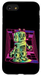 iPhone SE (2020) / 7 / 8 ロボット レトロ サイボーグ メカニック ヴィンテージ おもちゃ 子供 スマホケース