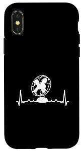 iPhone X/XS Great Fan Heartbeat Apparel 冷却装置ブロワー スマホケース