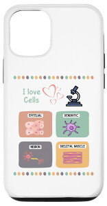 iPhone 13 I Love Cells 顕微鏡 上皮細胞 ニューロン 樹状突起 スマホケース