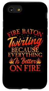 iPhone SE (2020) / 7 / 8 Fire Baton ���邭�邭��A�N�Z�T���[ �}�W�����b�g �o�g���g�����[ �X�}�z�P�[�X