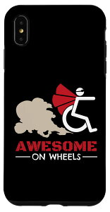 iPhone XS Max Ԉ֎qiawesomeon Wheels I Funny Wheeler X}zP[X