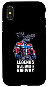 iPhone X/XS Legends Were Born in Norway mEF[Ő܂ꂽ` wWJ X}zP[X
