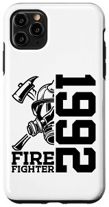 iPhone 11 Pro Max FIRE FIGHTER 1992 33 YEARS FIRE FIGHTER 33rd BIRTHDAY X}zP[X