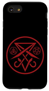 iPhone SE (2020) / 7 / 8 Satanic Sigil of Lucifer with Pentagram and Leviathan Cross �X�}�z�P�[�X
