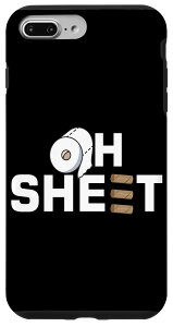 iPhone 7 Plus/8 Plus gCbgy[p[ I Oh Sheet I Toilet Paper Roll Loo X}zP[X