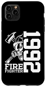 iPhone 11 Pro Max FIRE FIGHTER 1992 33 YEARS FIRE FIGHTER 33rd BIRTHDAY X}zP[X