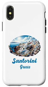 iPhone X/XS Santorini Greece Volcano Akrotiri サントリーニ島 ギリシャ旅行 火山 アクロティリ スマホケース