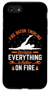 iPhone SE (2020) / 7 / 8 Fire Baton ���邭�邭��A�N�Z�T���[ �}�W�����b�g �o�g���g�����[ �X�}�z�P�[�X