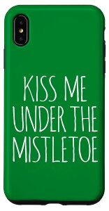 iPhone XS Max MISTLETOE KISS DECORATION���h���M �L�X �N���X�}�X ���t�̑��� ���f�B�[�X ���f�B�[�X �����Y �X�}�z�P�[�X
