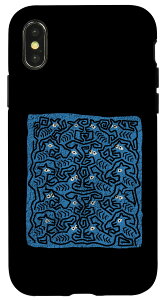 iPhone X/XS Horse Mola Art by Panama Kuna Tribe Horserider ��n �X�}�z�P�[�X