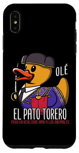 iPhone XS Max Bullfighter Rubber Duck �X�p�j�b�V���g�����A�q�� �X�}�z�P�[�X