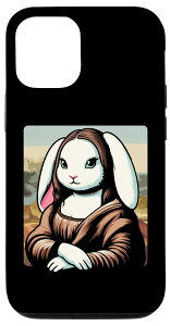 iPhone 15 Mona Bunny Lisa Rabbit Bunny �A�[�g���[�N �X�}�z�P�[�X