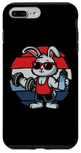 iPhone 7 Plus/8 Plus Gym Bunny EGCgteBO rbg Wɒʂl {fB[r_[ X}zP[X