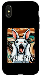 iPhone X/XS Scream Bunny Scream Rabbit Bunny �A�[�g���[�N �X�}�z�P�[�X