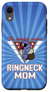 iPhone XR Coolest Ringneck Parrot Mom I Violet �C���f�B�A�������O�l�b�N �X�}�z�P�[�X