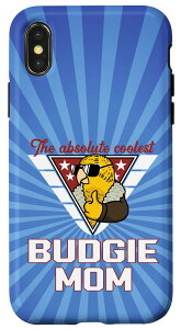 iPhone X/XS Coolest Budgie Parrot Mom I Yellow Lutino Budgerigar �X�}�z�P�[�X