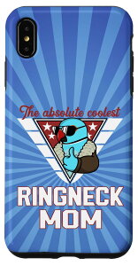iPhone XS Max Coolest Ringneck Parrot Mom I �u���[ �C���f�B�A�� �����O�l�b�N �X�}�z�P�[�X