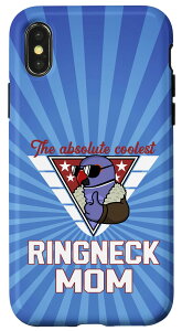 iPhone X/XS Coolest Ringneck Parrot Mom I Violet �C���f�B�A�������O�l�b�N �X�}�z�P�[�X