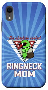 iPhone XR Coolest Ringneck Parrot Mom I �O���[�� �C���f�B�A�� �����O�l�b�N �X�}�z�P�[�X