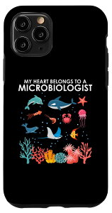 iPhone 11 Pro 私の心は微生物学者の顕微鏡生物にある スマホケース