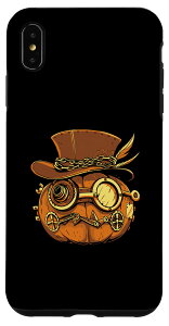 iPhone XS Max Steampunk Pumpkin �X�`�[���p���N�̃J�{�`�� �X�}�z�P�[�X