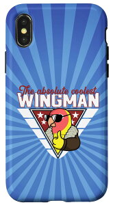 iPhone X/XS Coolest Wingman Parrot I �s�[�`�t�F�C�X �C�G���[ ���e�B�[�m ���u�o�[�h �X�}�z�P�[�X