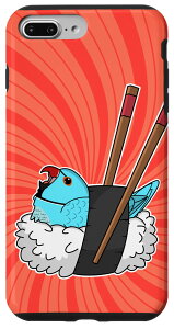 iPhone 7 Plus/8 Plus ���i���[�� �I�E�� I Kawaii Food I Blue Indian Ringneck �X�}�z�P�[�X