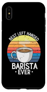 iPhone XS Max 左利きのバリスタに最適な、コーヒー愛好家のためのコーヒーメーカー・ツール スマホケース